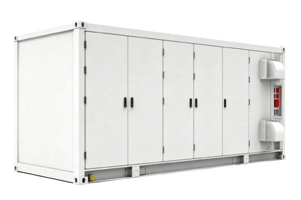 Commercial and industrial battery energy storage system ranging from 100kWh to 1MWh, featuring liquid-cooled BESS cabinets, intelligent energy management, peak shaving capabilities, solar integration, and power optimization solutions for business applications by Splendor Energy.