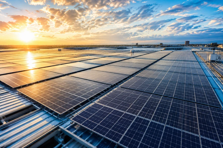 10MW Solar PV and 5MWh Battery Energy Storage Microgrid Solution featuring large-scale photovoltaic generation, lithium battery storage containers, intelligent energy management system, and renewable energy infrastructure for reliable power supply by Splendor Energy