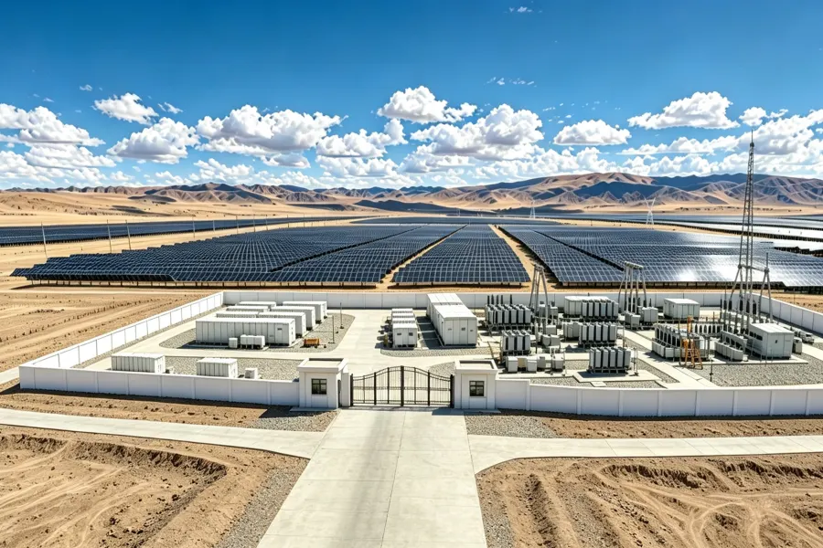 150MW Utility-Scale Solar Farm with Integrated Power Conversion Infrastructure featuring extensive photovoltaic arrays, utility-scale inverter systems, medium-voltage collection equipment, transformers, and advanced power conversion infrastructure for large-scale renewable energy generation by Splendor Energy