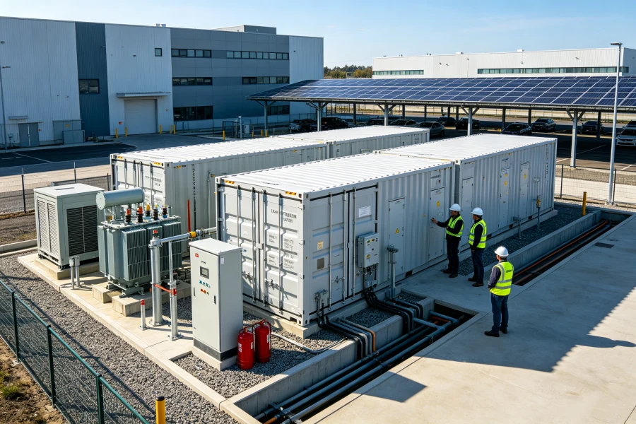 Battery Energy Storage Systems (BESS) for Commercial and Utility Applications Featuring 30kWh+ Modular Battery Storage, PCS, EMS, and Grid Integration Technologies