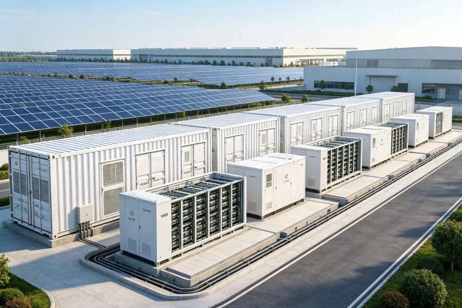 Energy Storage Integration Battery Energy Storage Systems from 30kWh to 100MWh+ Supporting Peak Shaving Renewable Energy Optimization Grid Stability and Backup Power by Splendor Energy