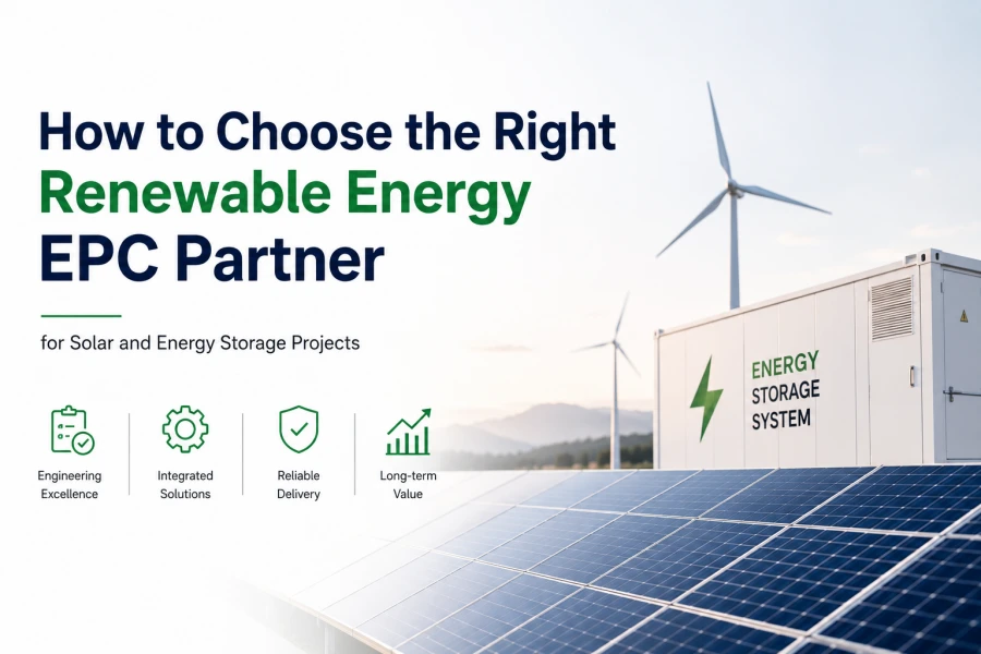 Renewable Energy EPC Partner Integrating Solar PV, 30kWh+ Battery Energy Storage System (BESS), EMS, and Smart Energy Infrastructure for Commercial and Industrial Projects