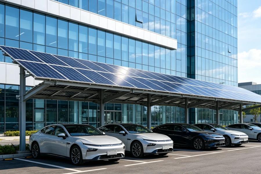 Smart Commercial Building Renewable Energy and Microgrid Infrastructure with Solar PV, Battery Energy Storage System (BESS), Intelligent Energy Management System (EMS), Smart Power Distribution, and Sustainable Building Energy Solutions – Splendor Energy