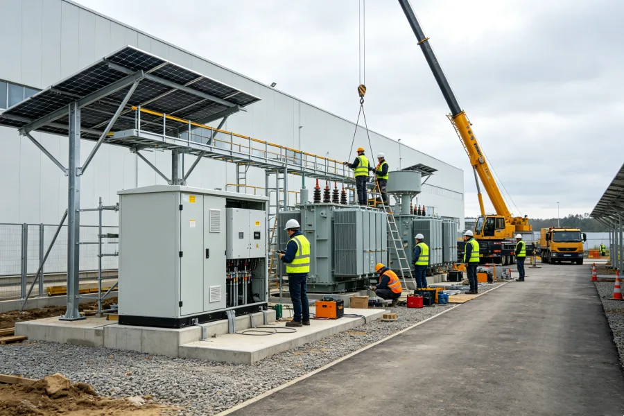 Sustainable Commercial Building Power and Microgrid Solutions Integrating Solar PV, 30kWh+ Battery Energy Storage System (BESS), EMS, EV Charging, and Smart Grid Technologies