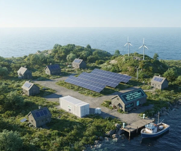 Sustainable community microgrid project integrating Solar PV, Battery Energy Storage Systems (BESS), backup power, intelligent Energy Management Systems (EMS), and smart microgrid technologies to provide reliable 24/7 clean electricity for remote islands, rural villages, off-grid communities, and isolated infrastructure while reducing dependence on fossil fuels through localized renewable energy generation by Splendor Energy.
