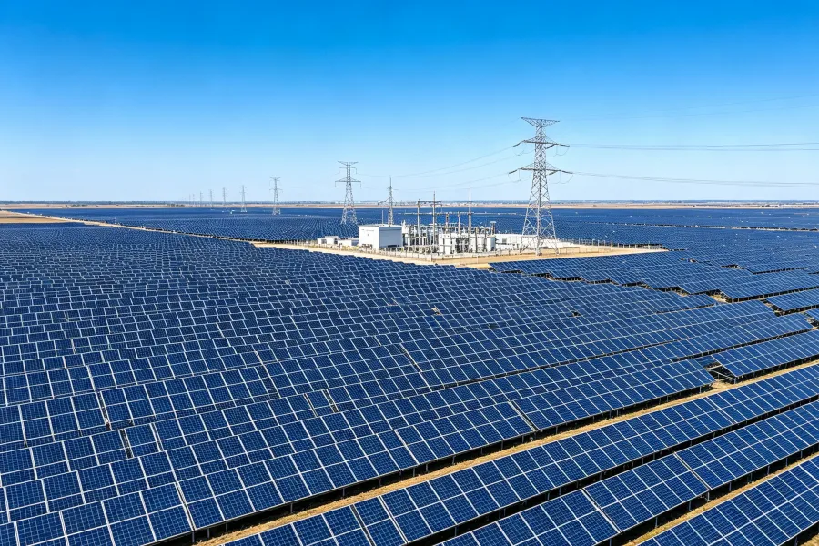 Utility-Scale Solar Energy Storage and Grid Integration Infrastructure with Solar PV, Battery Energy Storage System (BESS), High-Voltage Substations, Smart Grid Technology, and Utility Power Distribution for Grid-Scale Renewable Energy Projects – Splendor Energy
