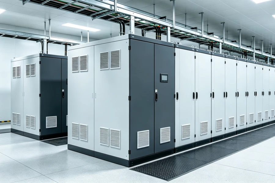 Indoor Modular Battery Energy Storage System (BESS) Units for Commercial Applications Featuring 30kWh+ Scalable Battery Storage, Smart Energy Management, and Solar Plus Storage Integration